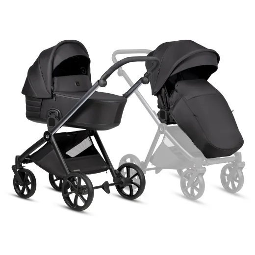 Коляска 2в1 Tutis MIO 3+ BLACK EDITION 2026