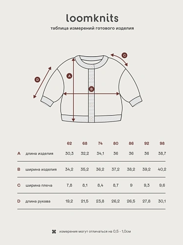 Кардиган детский Loomknits Кролики LW0154