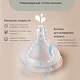 Соска для бутылочки из силикона Paomma, 2 шт, Прозрачный