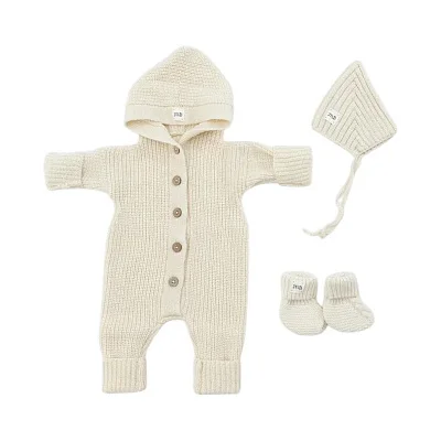 Комплект 3в1 Mimibaby с капюшоном, меринос