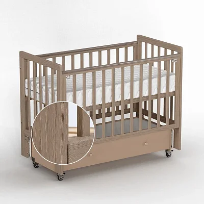 Кроватка Antemi Classic Sleep Premium с маятником и ящиком 120*60