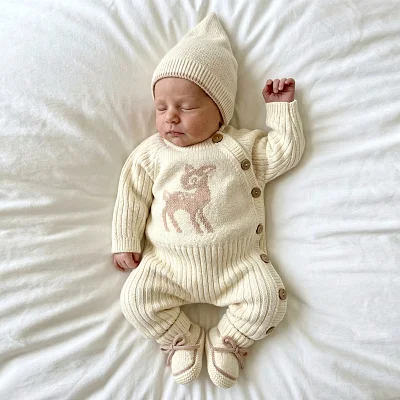 Комплект 3в1 Mimibaby "Оленёнок", хлопок