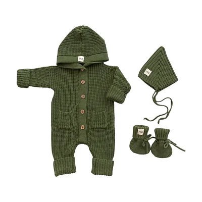 Комплект 3в1 Mimibaby с капюшоном, хлопок