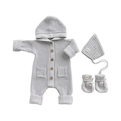 Комплект 3в1 Mimibaby с капюшоном, хлопок