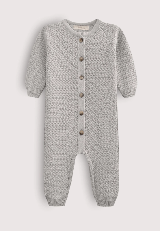 Комбинезон детский Loomknits Светло-серый W058N 1 комбинезон