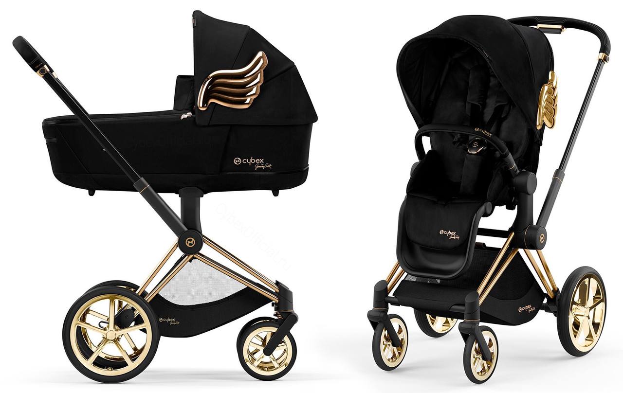 Коляска с прогулочным блоком и рамой Cybex PRIAM IV FE JS Wings 8