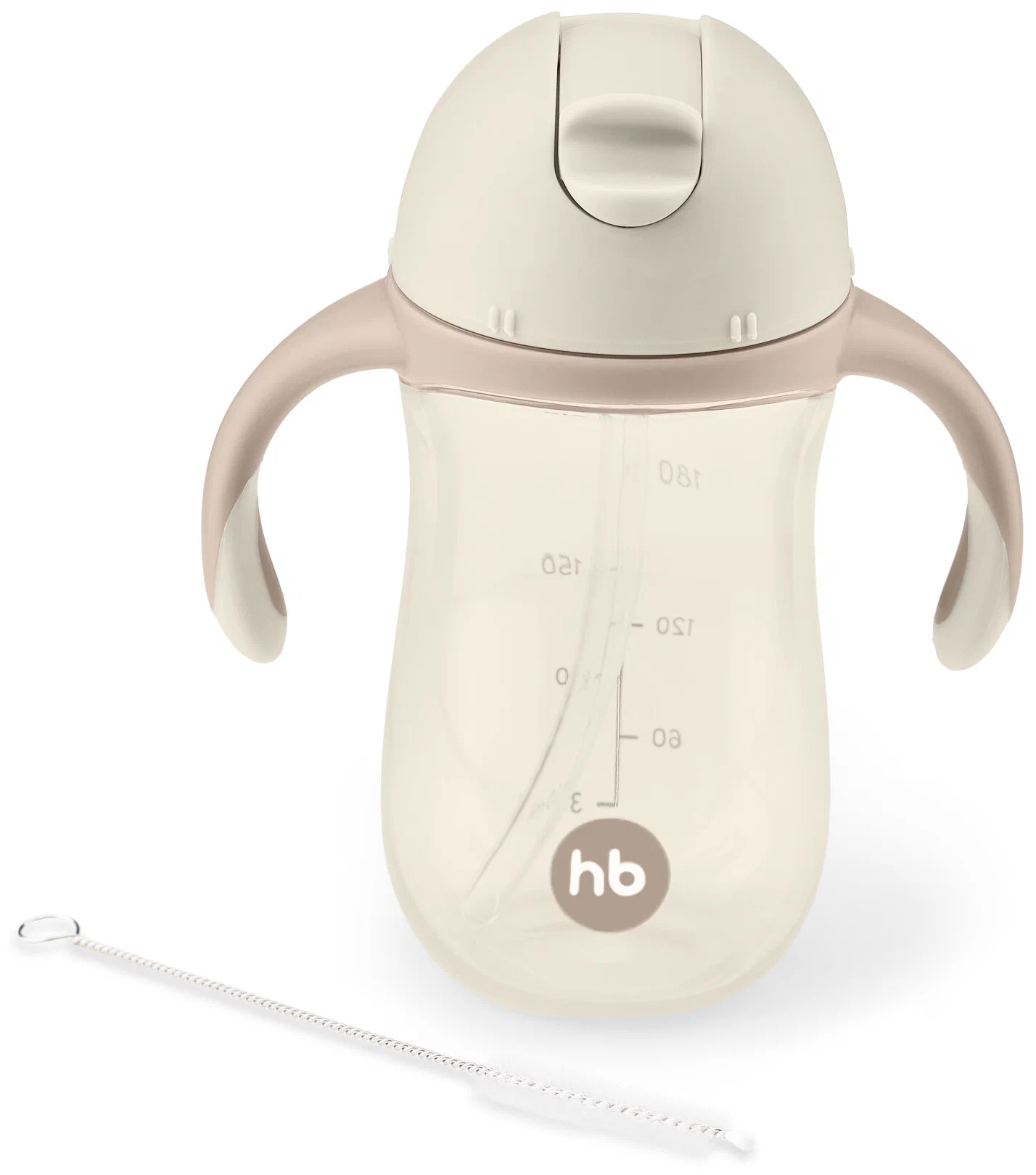 б Поильник Happy Baby с трубочкой и ручками 260мл 1