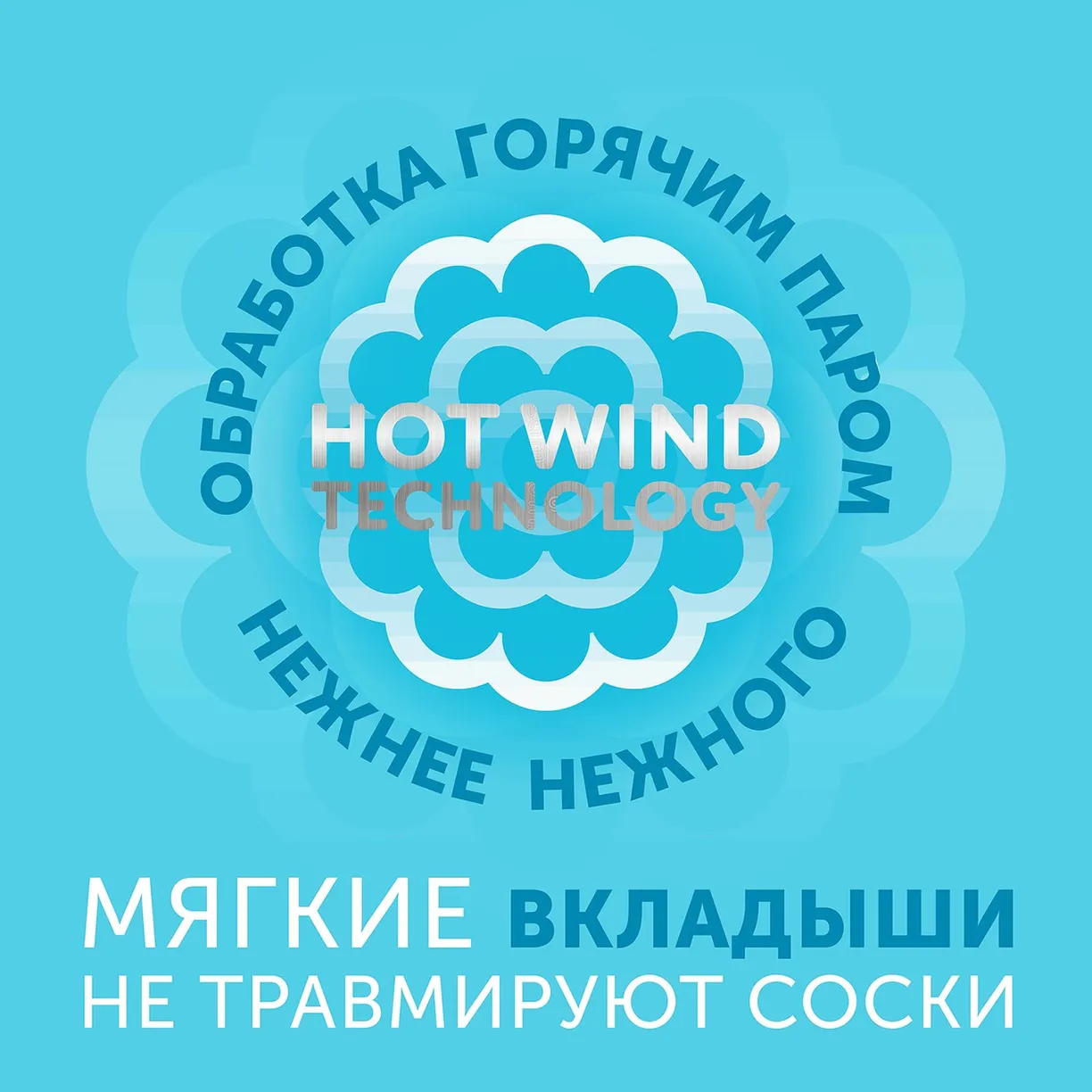 Вкладыши для груди LOVULAR HOT WIND 62 шт/уп 7