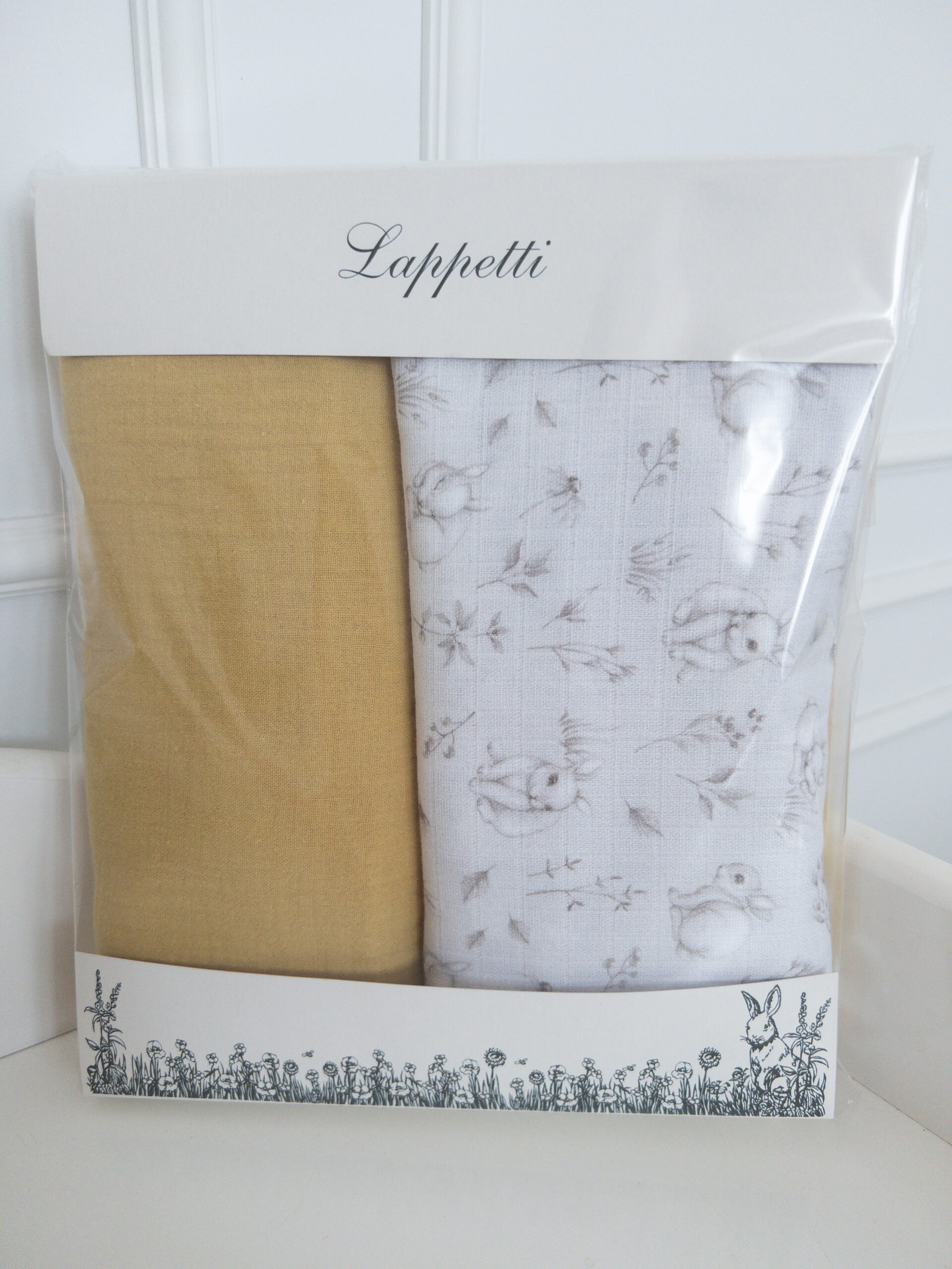 Набор пеленок из муслина 2 шт. Lapetti "Кролик Лаппин" 2