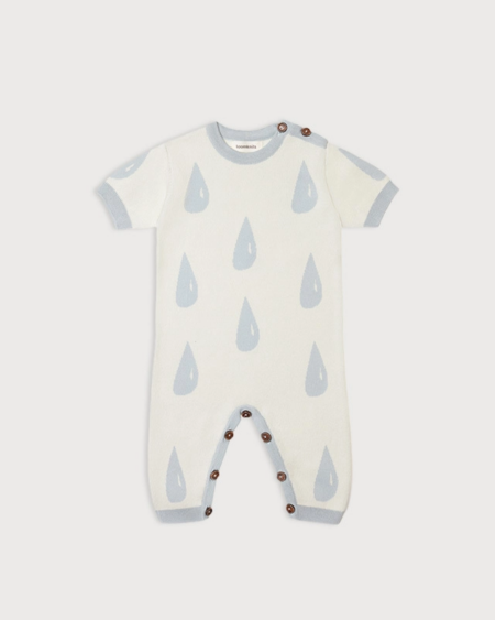 Комбинезон детский принт капля Loomknits (Экрю)