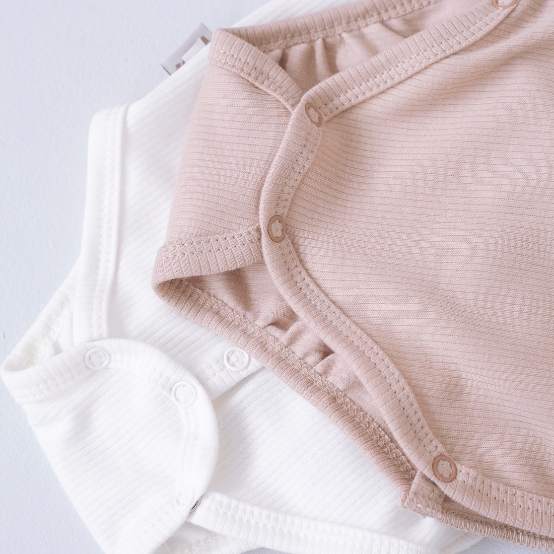 Боди с длинным рукавом Швейная Династия "Капучино", 2шт/уп 3