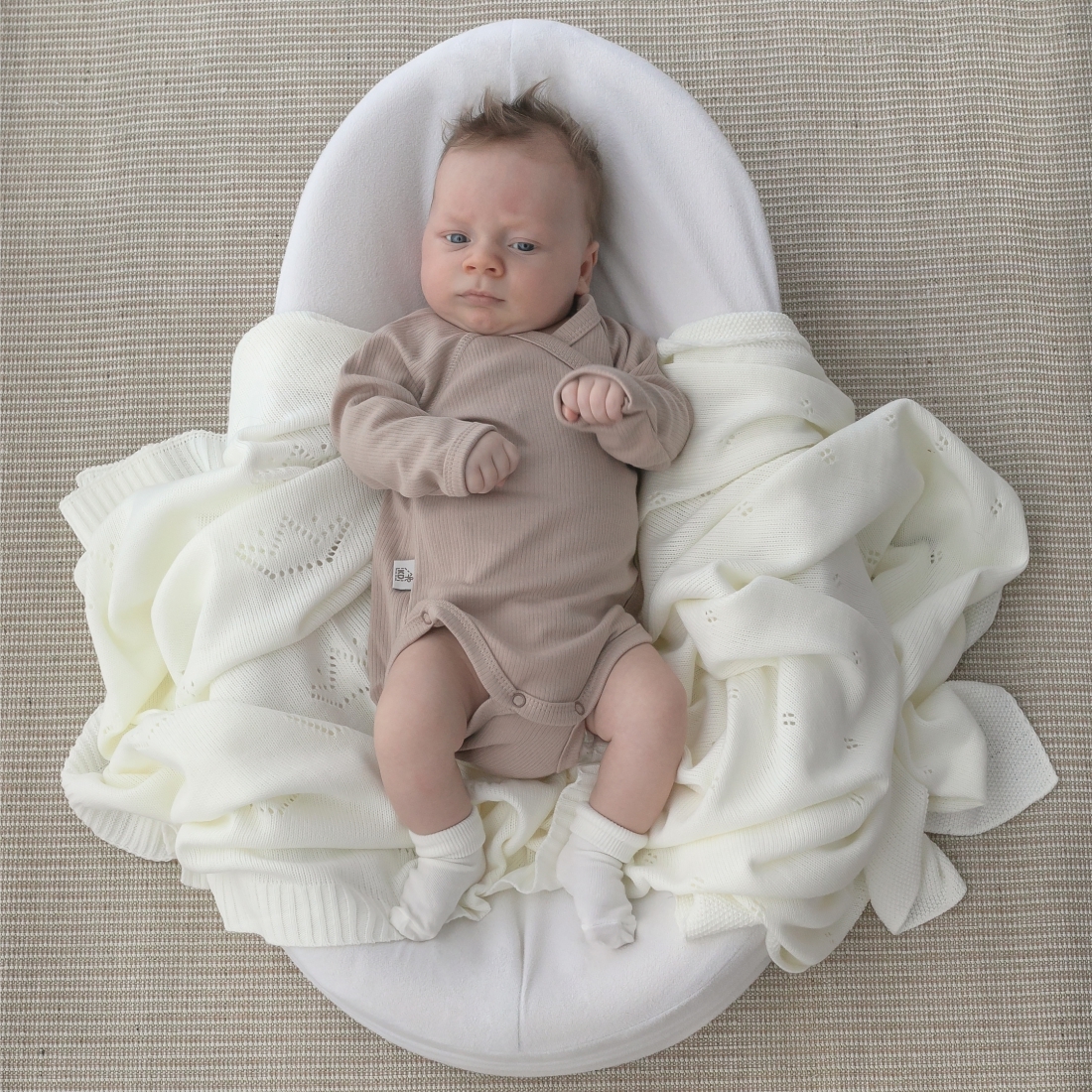 Боди с длинным рукавом Швейная Династия "Капучино", 2шт/уп 4