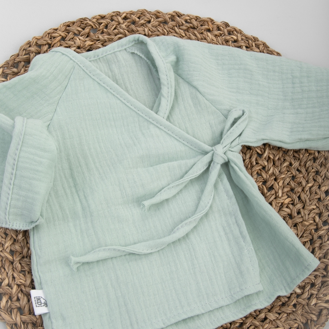 Пижама летняя для новорожденного Швейная Династия "Муслин",полынь,лето 4