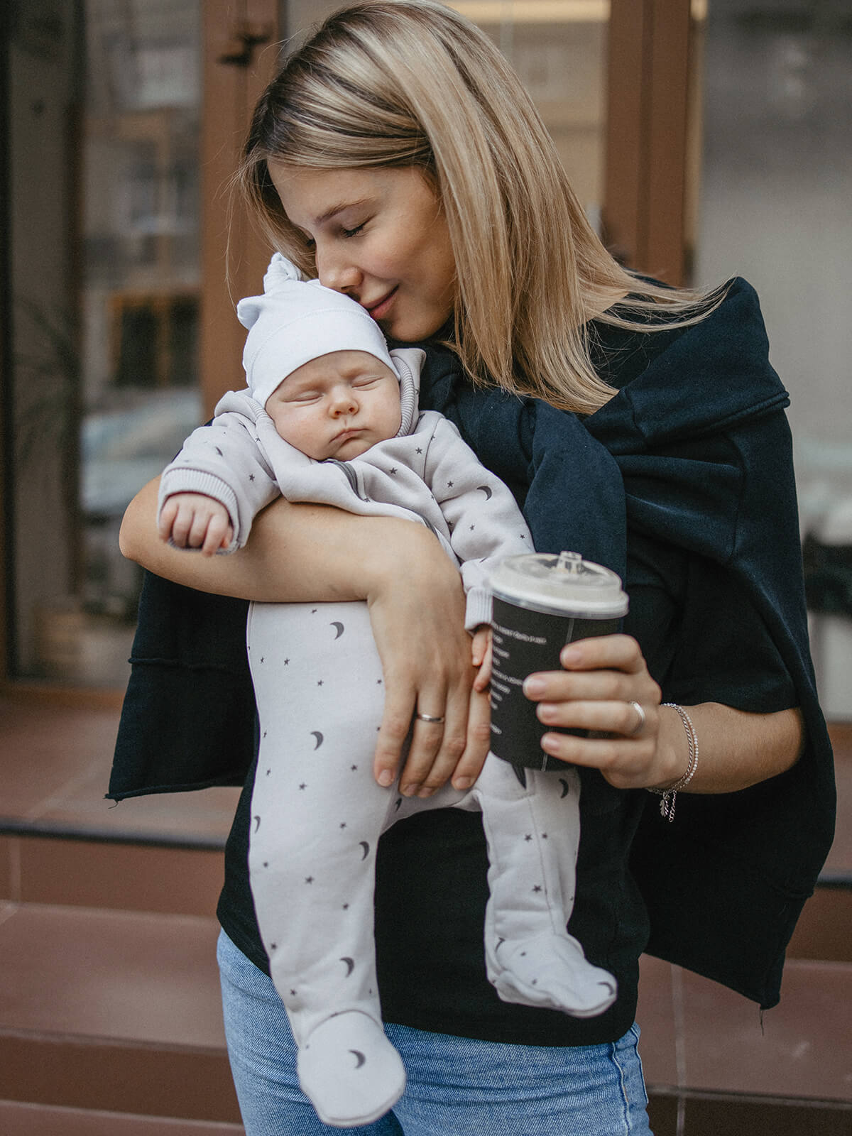 Утеплённый комбинезон с капюшоном Mjolk White Sand Moons с закрытой ножкой 5