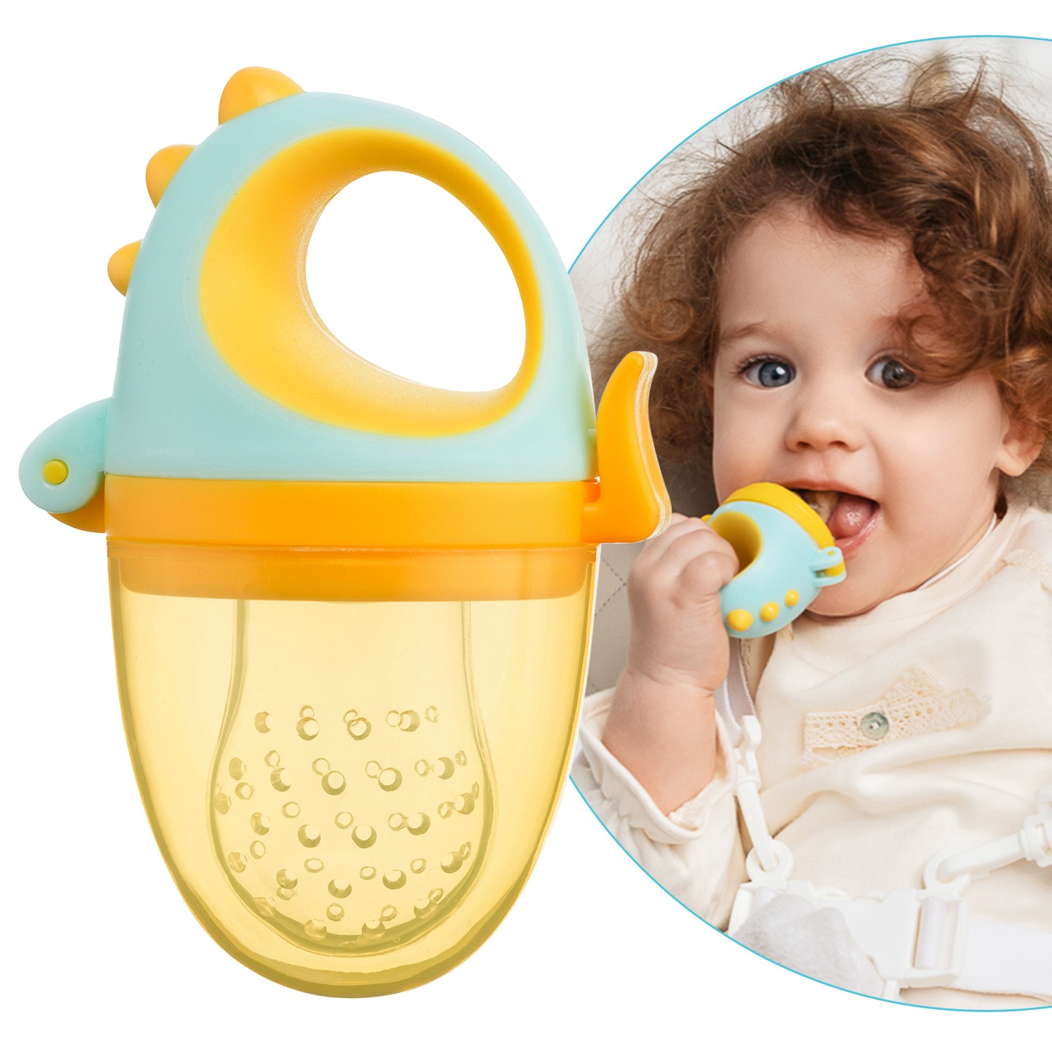 Ниблер Roxy Kids для прикорма с силиконовой сеточкой Dino 1