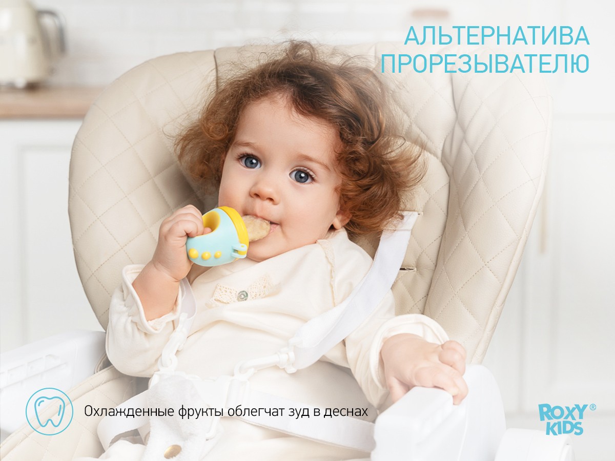 Ниблер Roxy Kids для прикорма с силиконовой сеточкой Dino 5