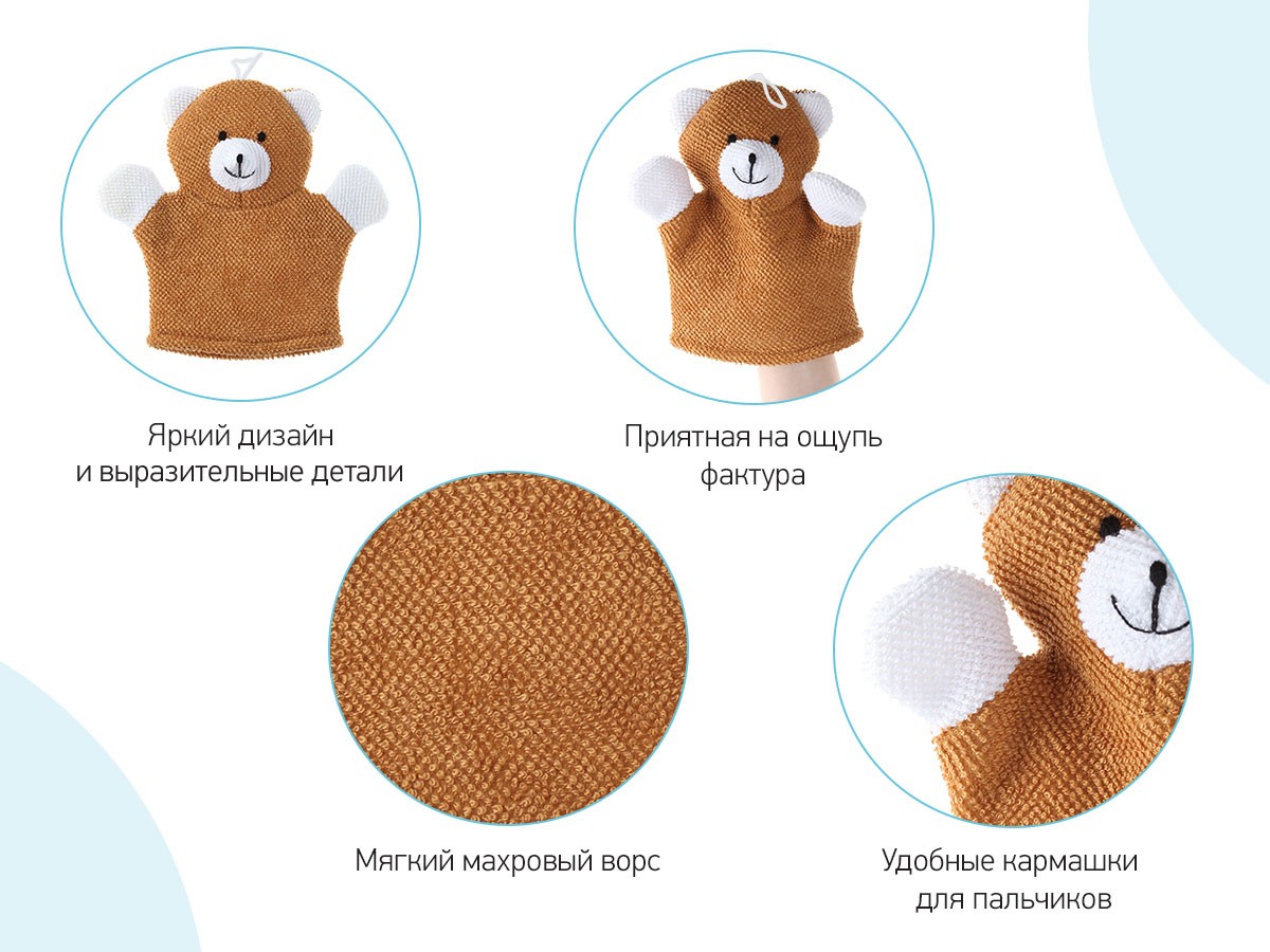 roxy_kids_mahrovaya_mochalka_rukavichka_baby_bear_rbs_002_b20a510488 Мочалка-рукавичка Roxy Kids махровая Baby Bear 3