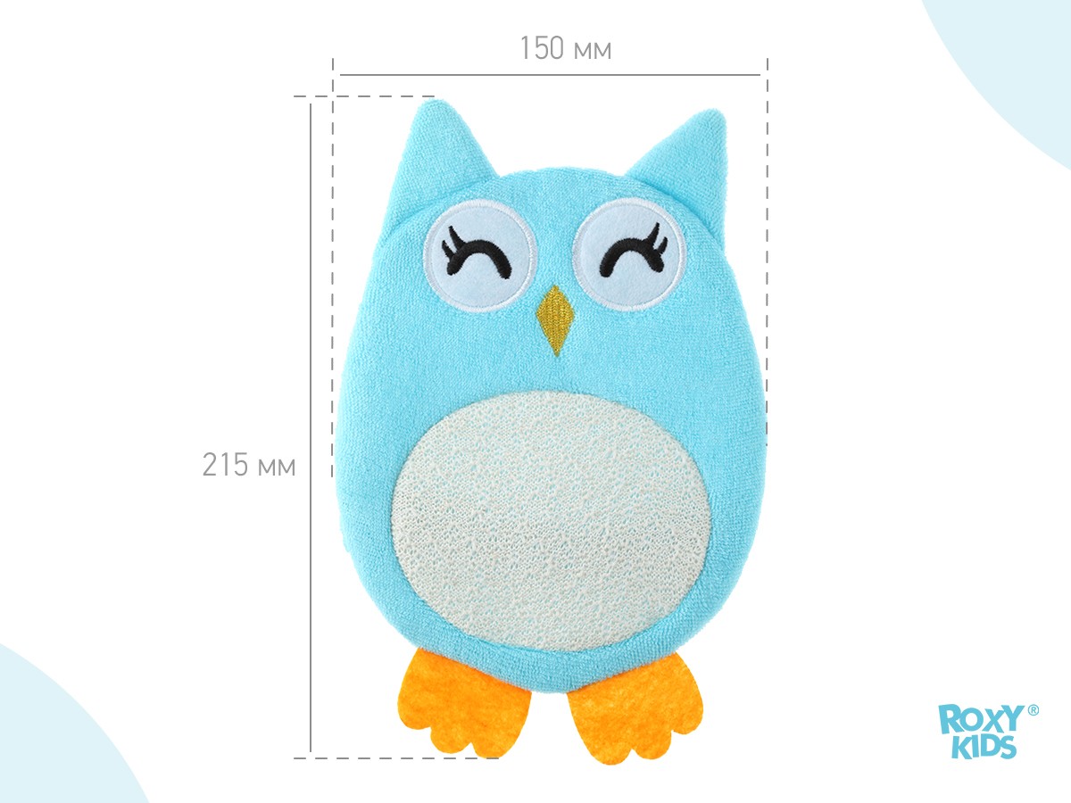 roxy_kids_mahrovaya_mochalka_rukavichka_baby_owl_rbs_003_6a50e14356 Мочалка-рукавичка Roxy Kids махровая Baby Owl 7