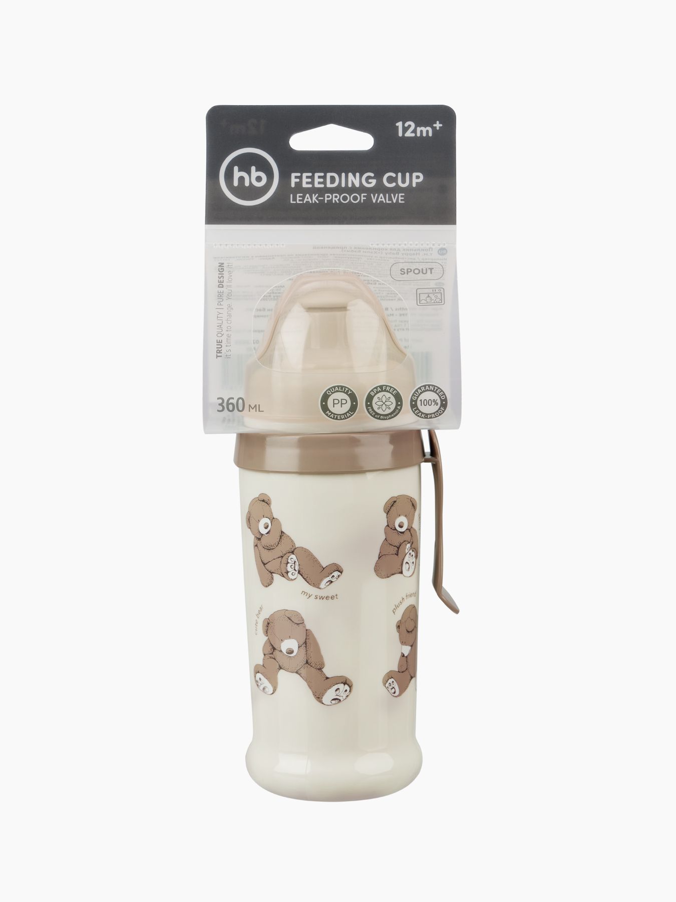 14014_bears_5 Поильник Happy Baby с прищепкой 360 мл 5