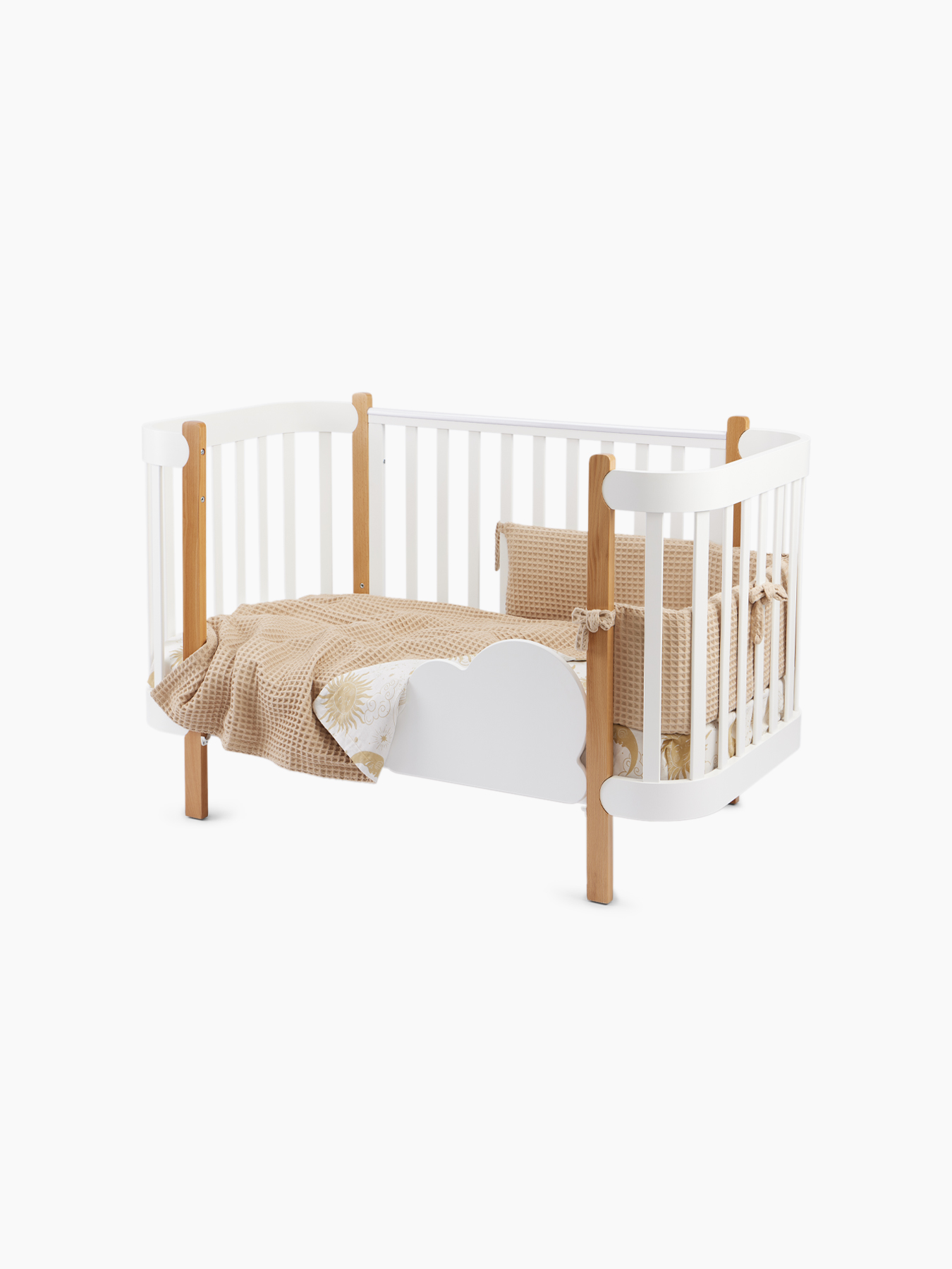 krerq4p8z6df1av9q2ivpdiwjey8hcn0 Бортик в кроватку Happy Baby 165х26 вафля 4