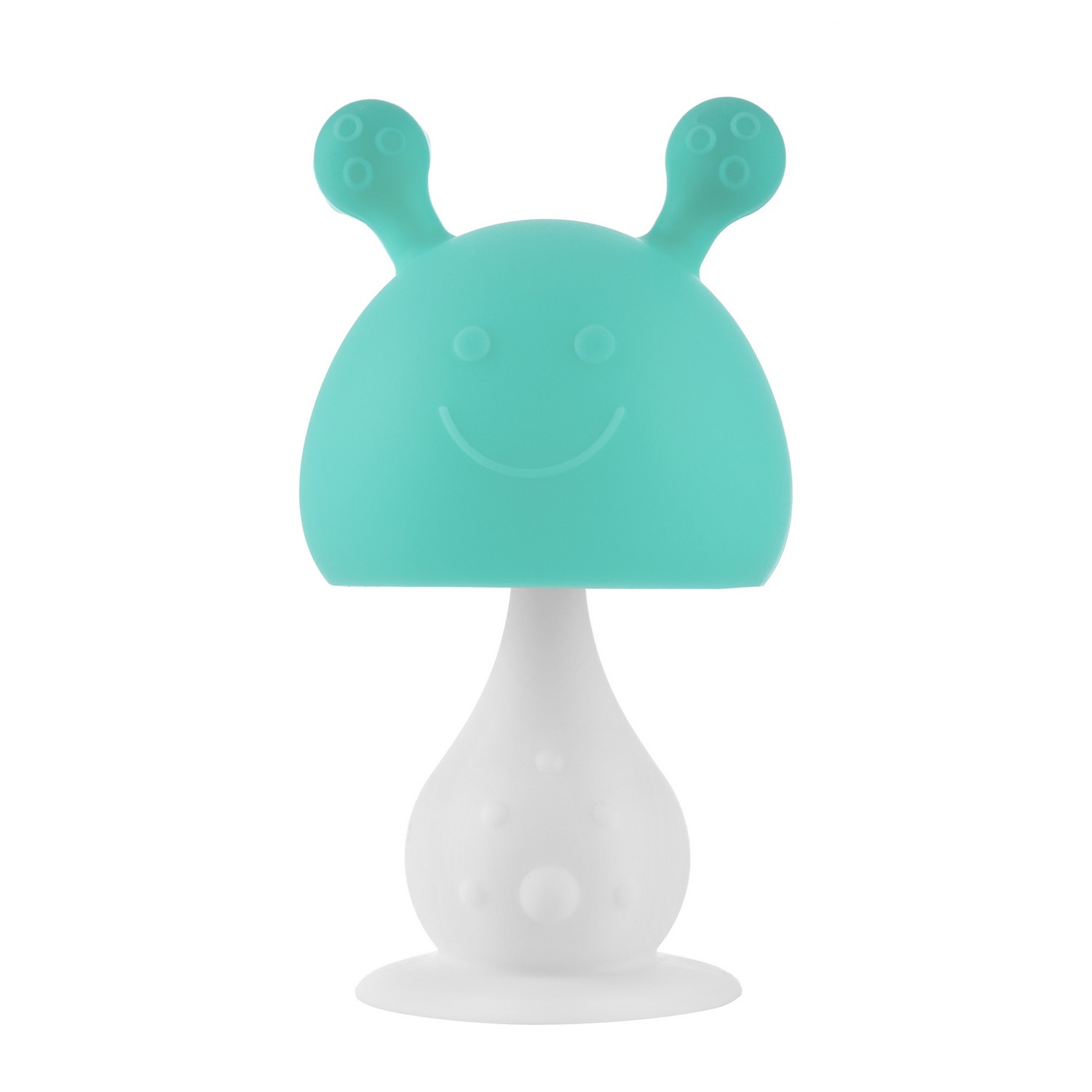 mushroom_teether_with_holder_mint_4d0978e473 Прорезыватель Roxy Kids силиконовый Грибочек с держателем в футляре 1