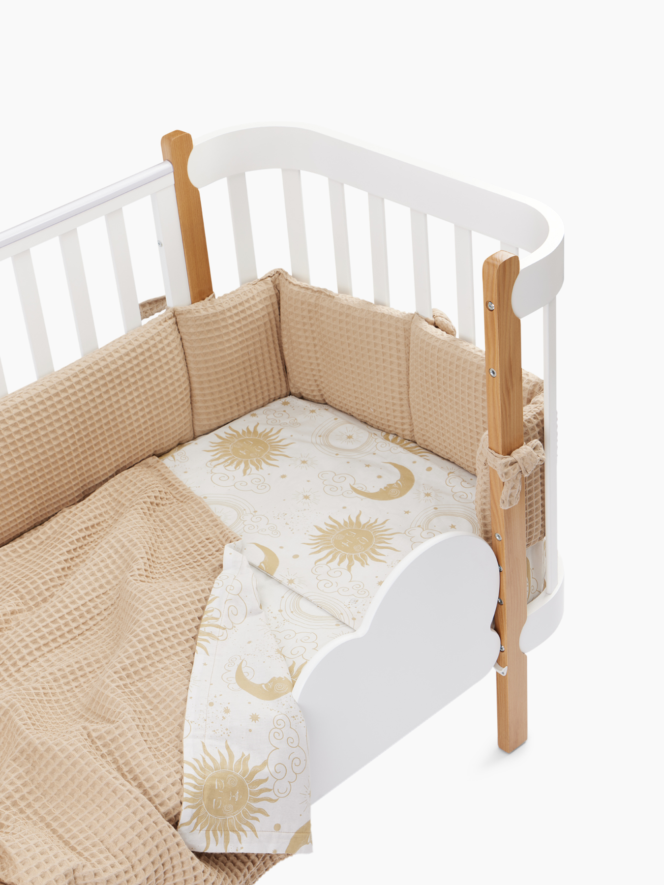 nllwi8dxk6fradk80gm9pdlbwnsh4u5j Бортик в кроватку Happy Baby 165х26 вафля 9