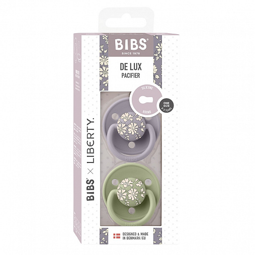 Набор пустышек силиконовых BIBS Liberty De Lux, 2 шт. - Capel, 0+ мес. 2