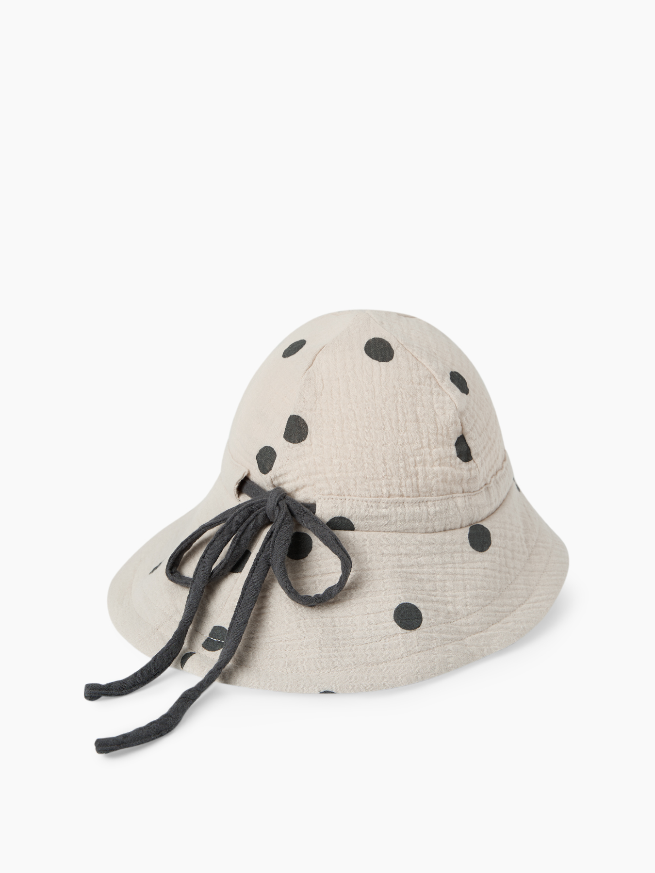 Панама детская Happy Baby beige with dots 1