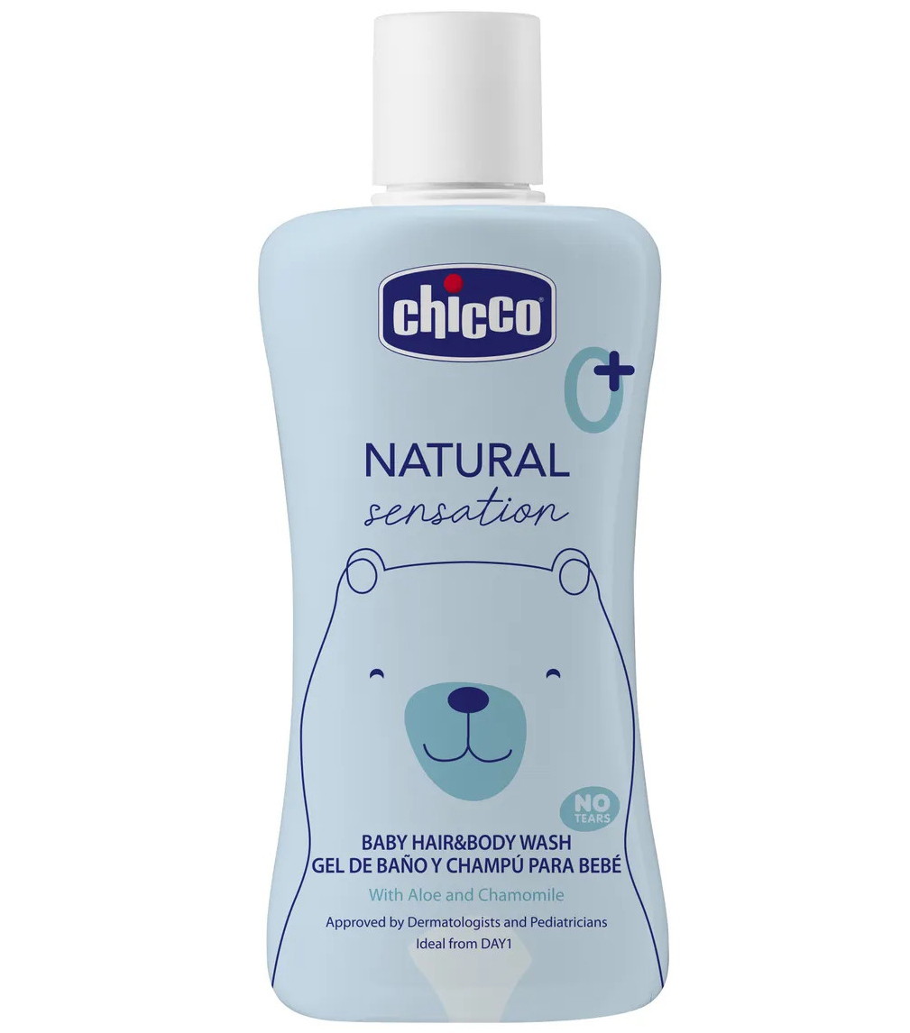 cfkru4owbnwh6fj2shh307prbea774c9 Средство для мытья волос и тела без слез Chicco Natural Sensation 200 мл 1