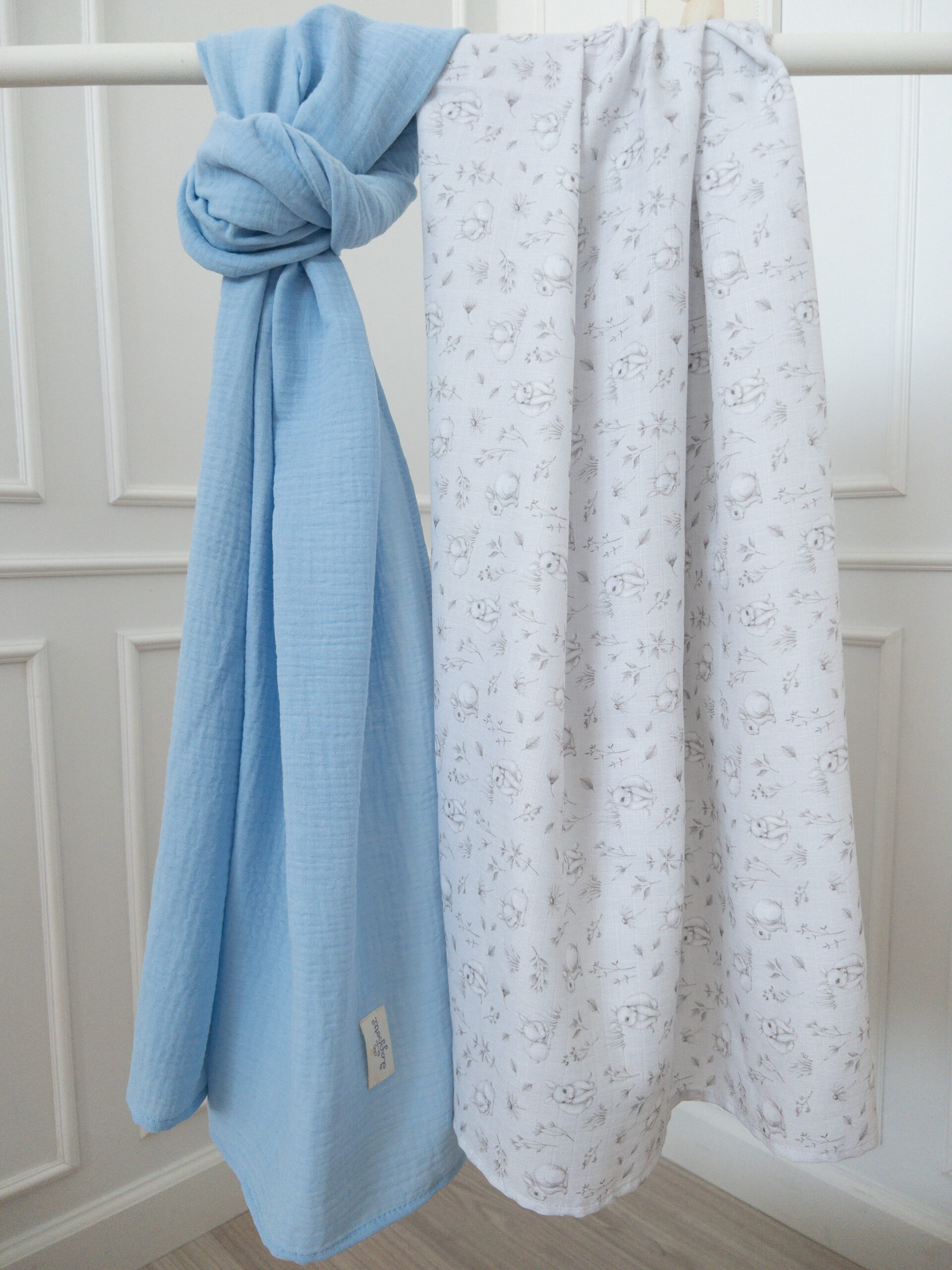 Набор пеленок из муслина 2 шт. Lapetti "Кролик Лаппин" (М) 1