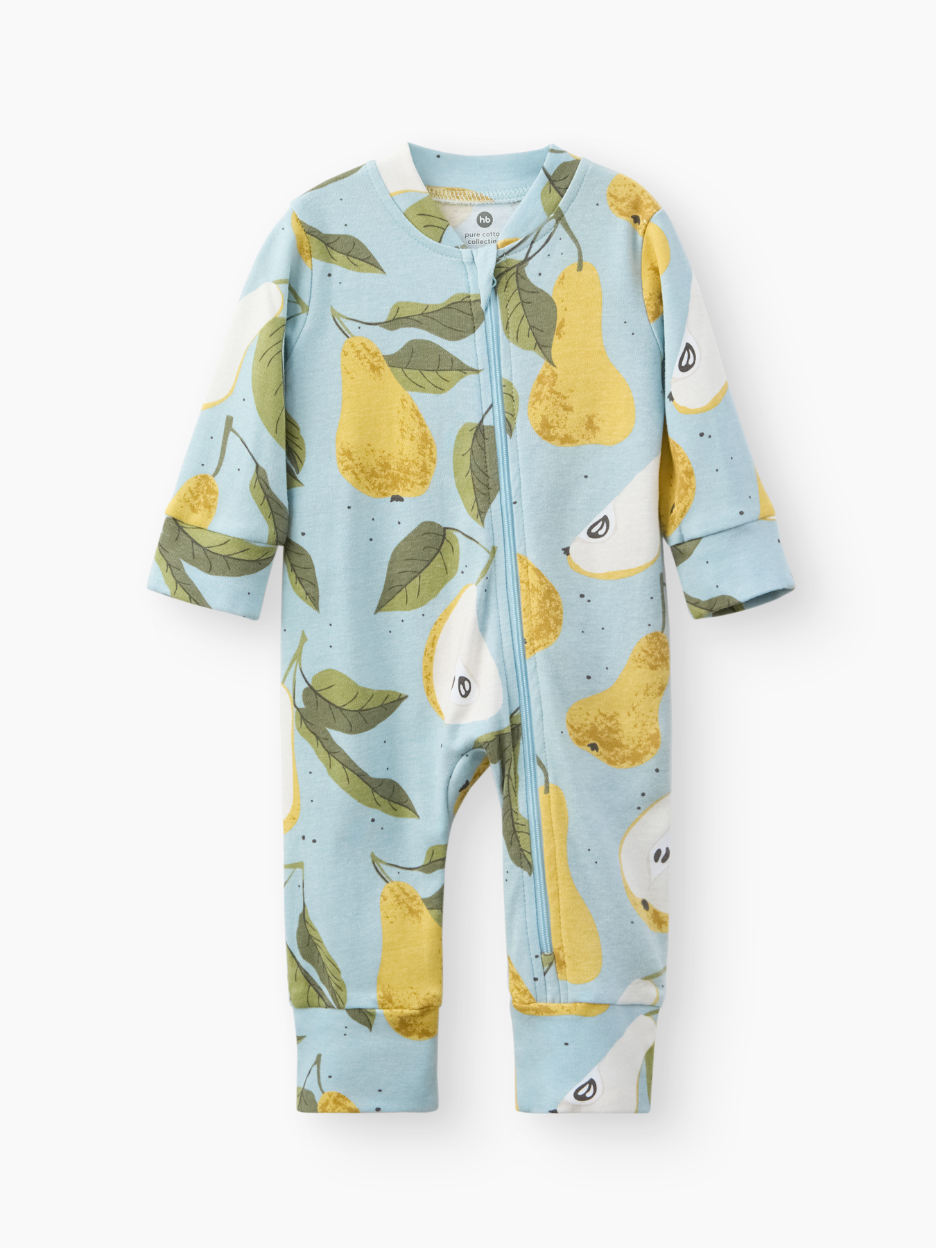 Пижамный комбинезон детский Happy Baby (набор 2 шт.) pear 2