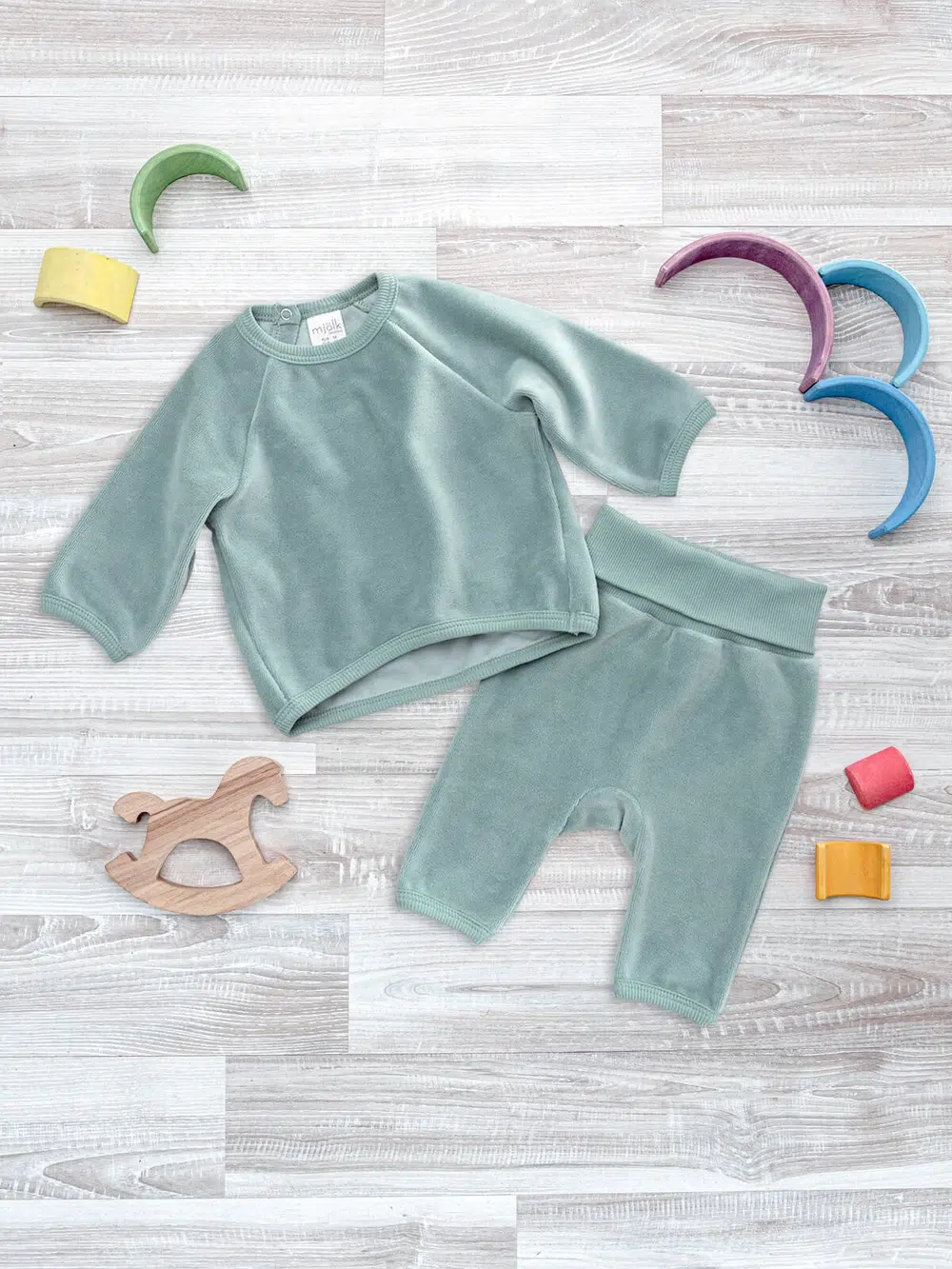 Велюровый комплект Mjolk Baby Blue (М) 1