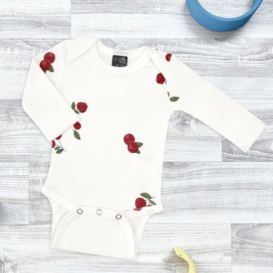 Боди Mjolk Брусника с длинным рукавом 1