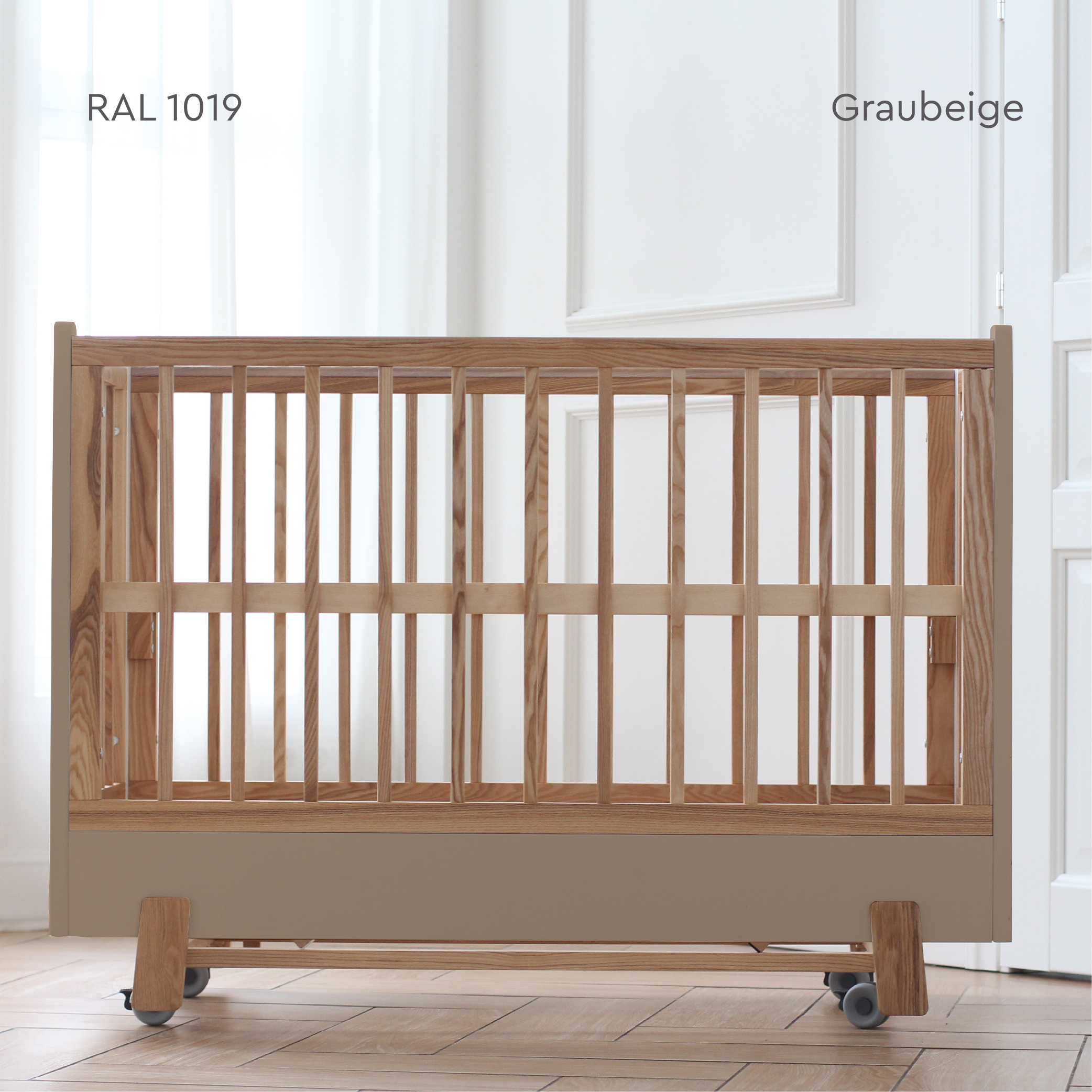 Цвета_кроватки_беж Детская кроватка "Фабрика Облаков" Onlybaby Scandi Latte 1