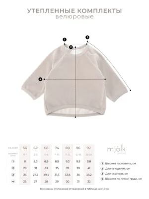 Велюровый комплект Mjolk Baby Blue (М) 5