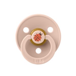 Пустышка латексная BIBS Studio Colour, - Ladybug, 0+ мес. 3 blush