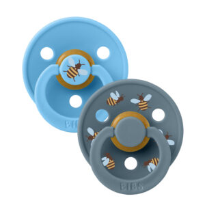 Набор пустышек латексных BIBS Studio Colour, 2 шт. - Bumblebee, 6+ мес. 6