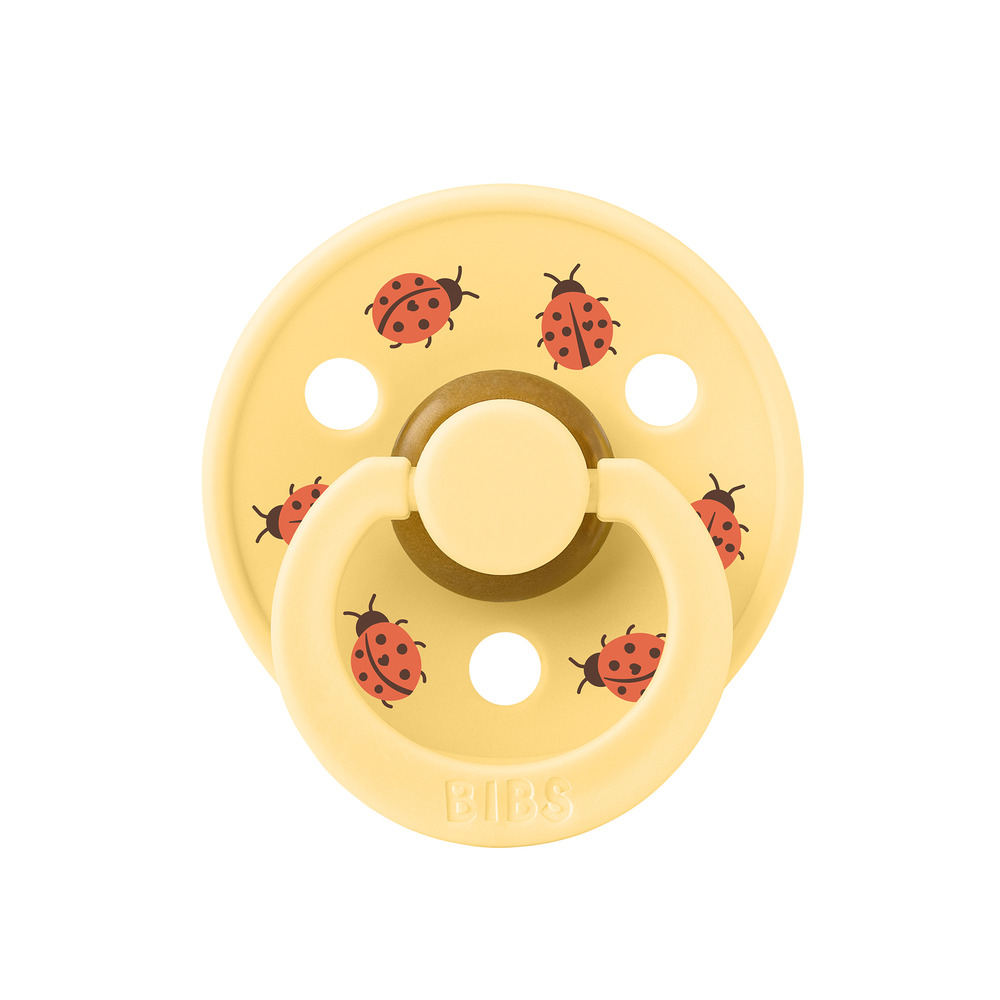 Пустышка латексная BIBS Studio Colour, - Ladybug Friends, 18+ мес. 1