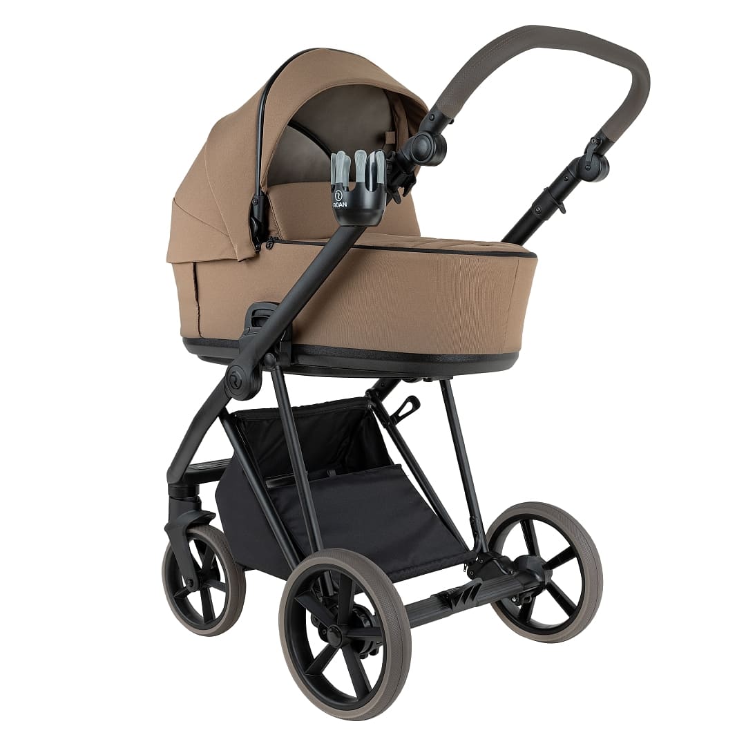 Коляска 2 в 1 ROAN SOL VINTAGE Luxury на черной раме 2 коляска 2 в 1