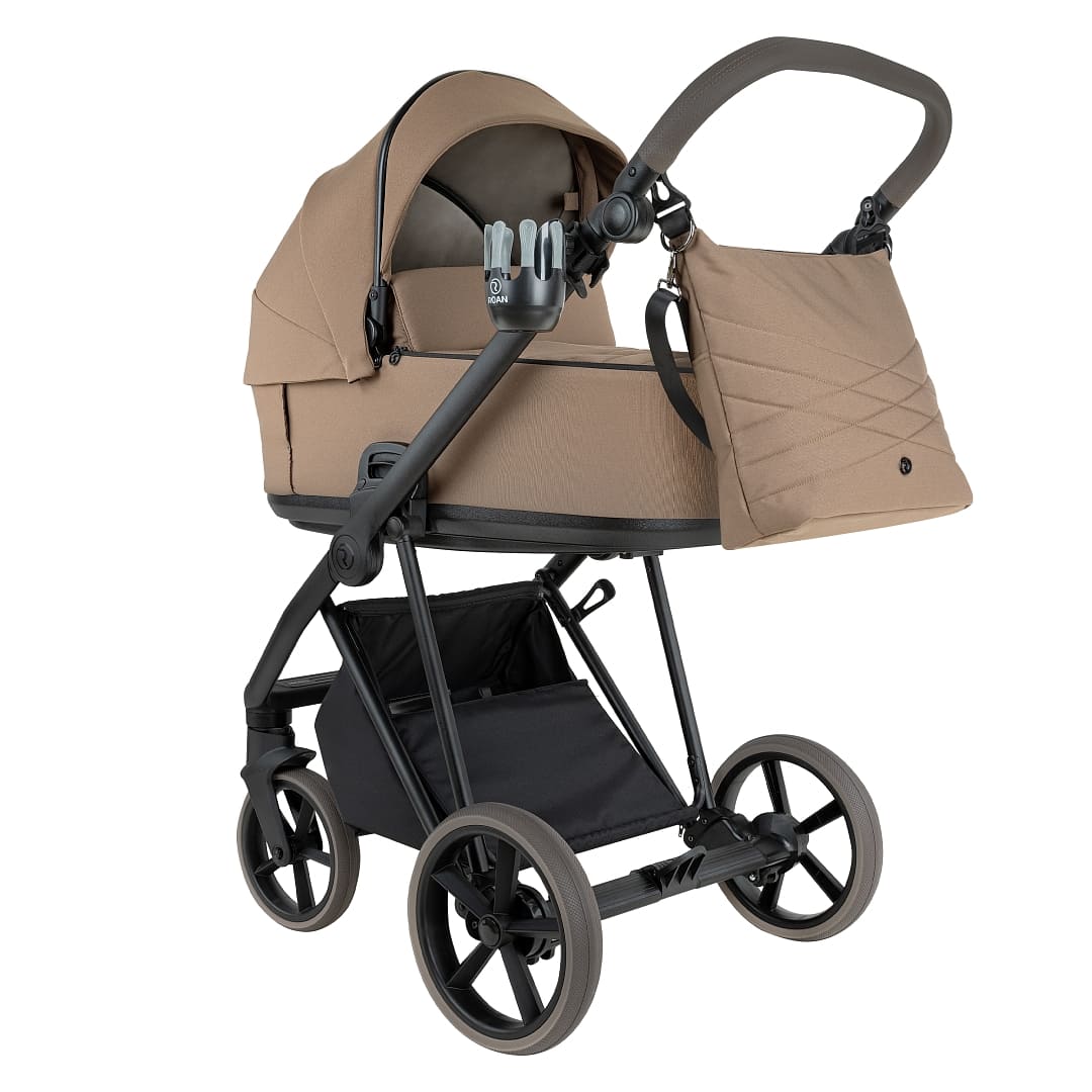 Коляска 2 в 1 ROAN SOL VINTAGE Luxury на черной раме 4 коляска 2 в 1