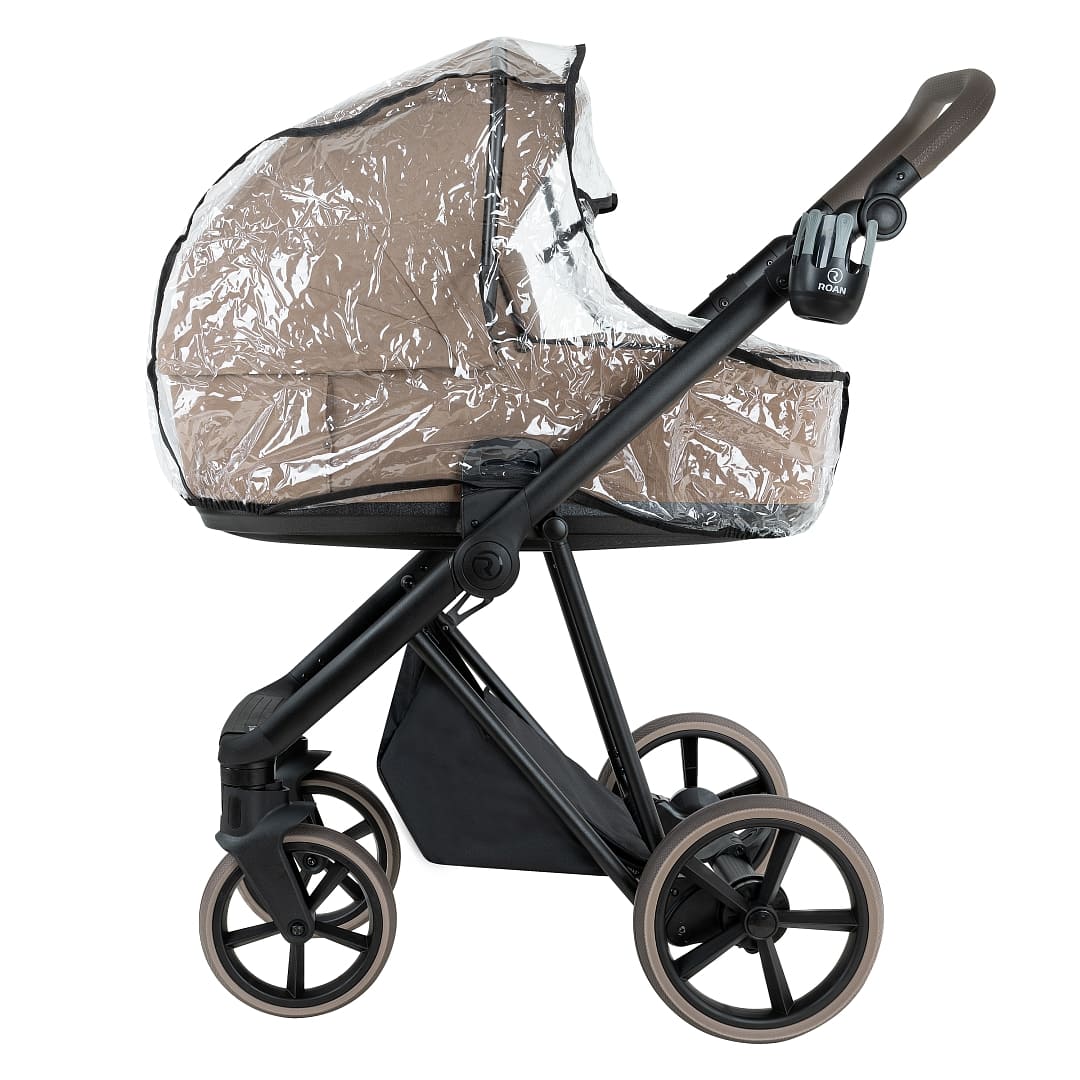 Коляска 2 в 1 ROAN SOL VINTAGE Luxury на черной раме 6 коляска 2 в 1