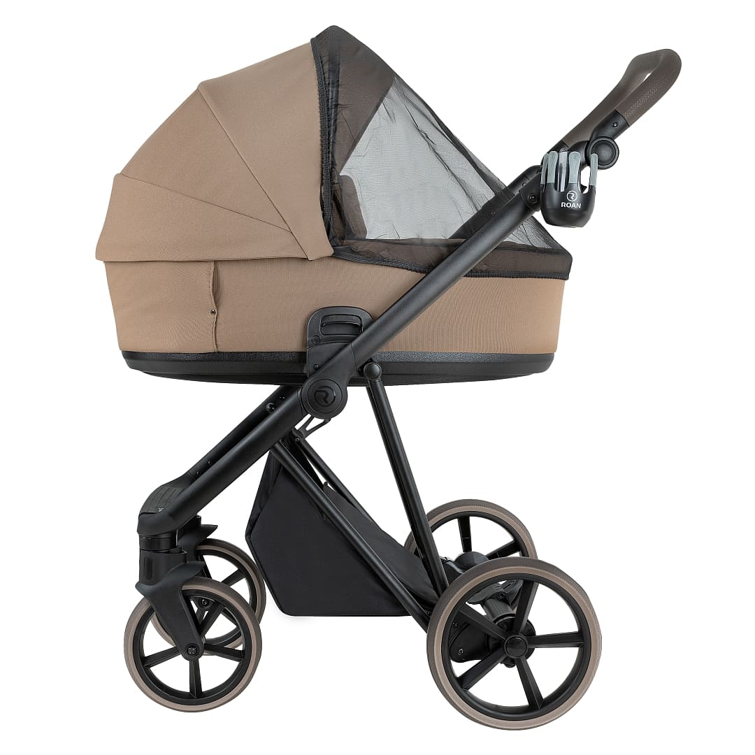 Коляска 2 в 1 ROAN SOL VINTAGE Luxury на черной раме 7 коляска 2 в 1