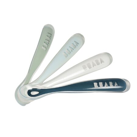 Набор эргономических ложек Beaba SET 4 ERGO SPOON 1ST AGE RAINB