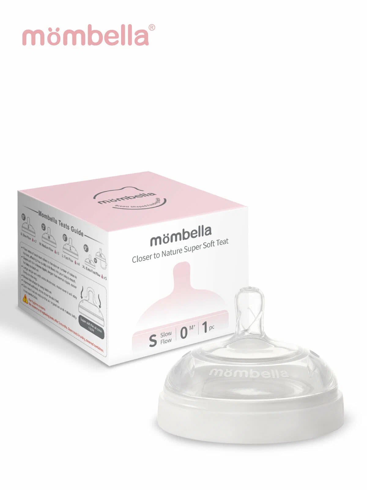 Соска Mombella для широкой бутылочки Wide Neck 1