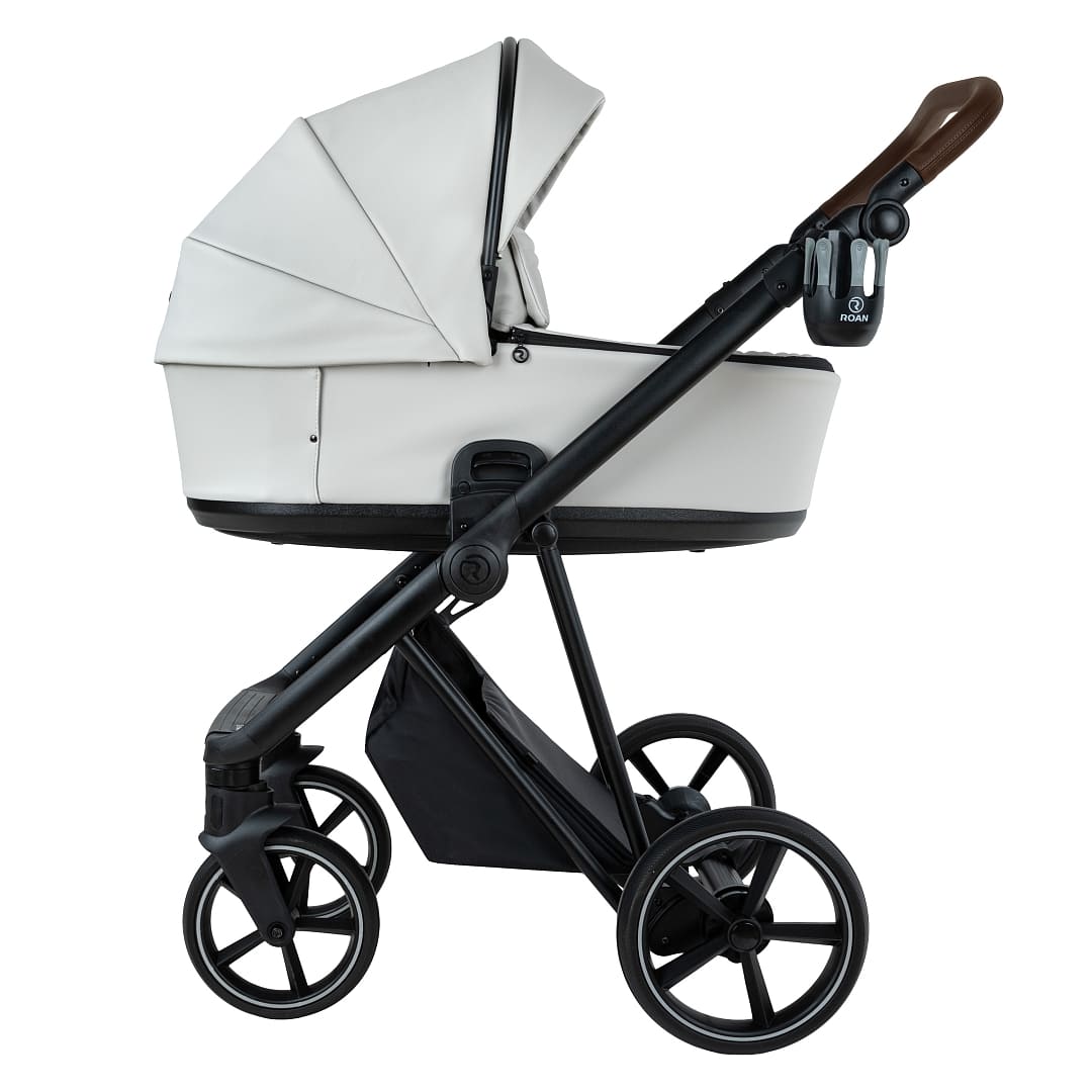 Коляска 2 в 1 ROAN SOL VINTAGE Luxury leather на черной раме 4 roan sol vintage