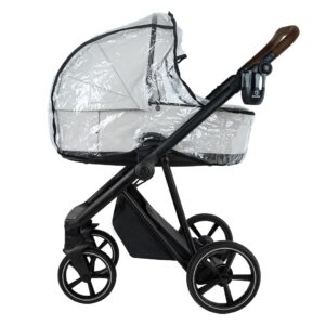 Коляска 2 в 1 ROAN SOL VINTAGE Luxury leather на черной раме 24 roan sol vintage