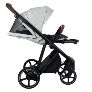 Коляска 2 в 1 ROAN SOL VINTAGE Luxury leather на черной раме 26 roan sol vintage