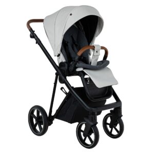 Коляска 2 в 1 ROAN SOL VINTAGE Luxury leather на черной раме 30 roan sol vintage