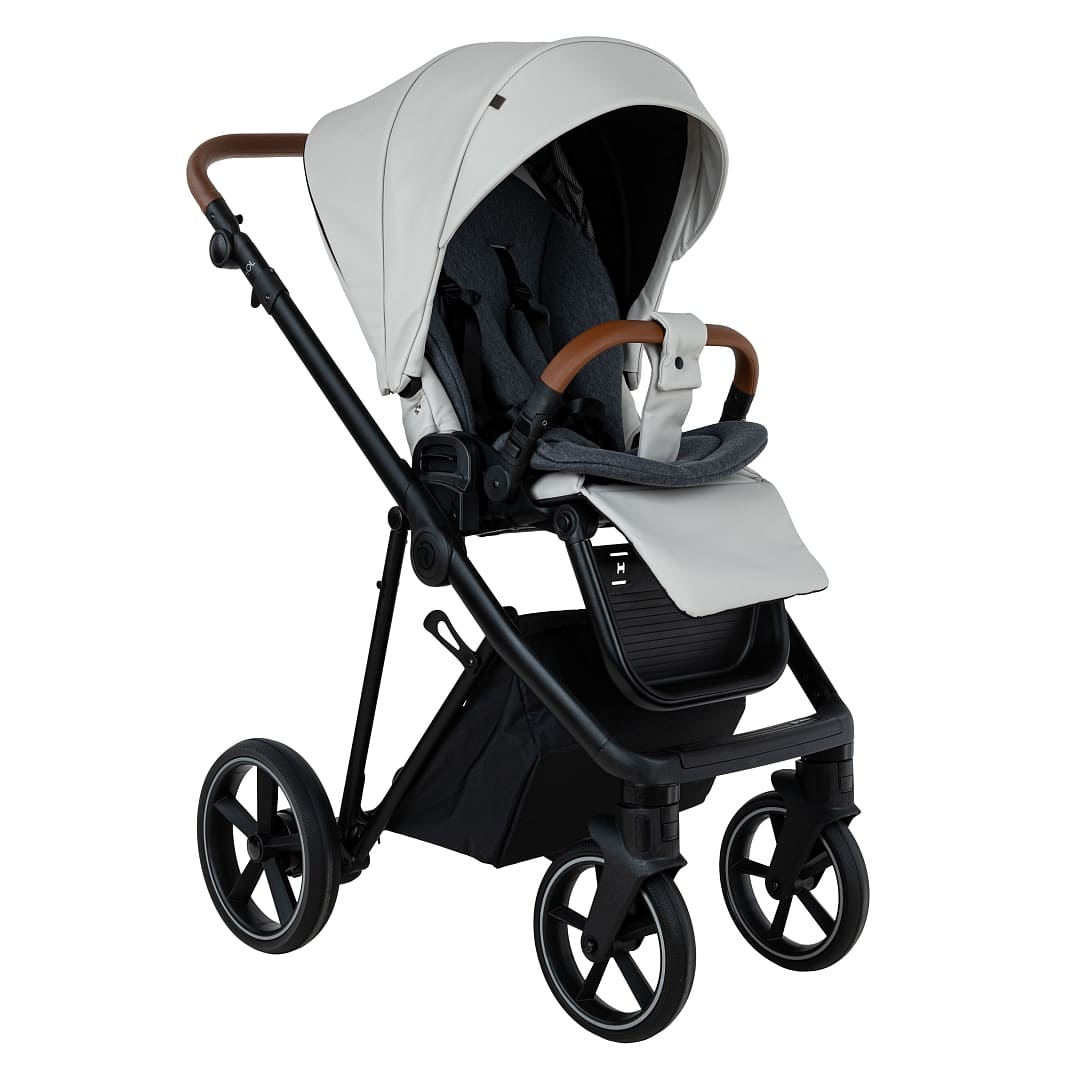 Коляска 2 в 1 ROAN SOL VINTAGE Luxury leather на черной раме 13 roan sol vintage