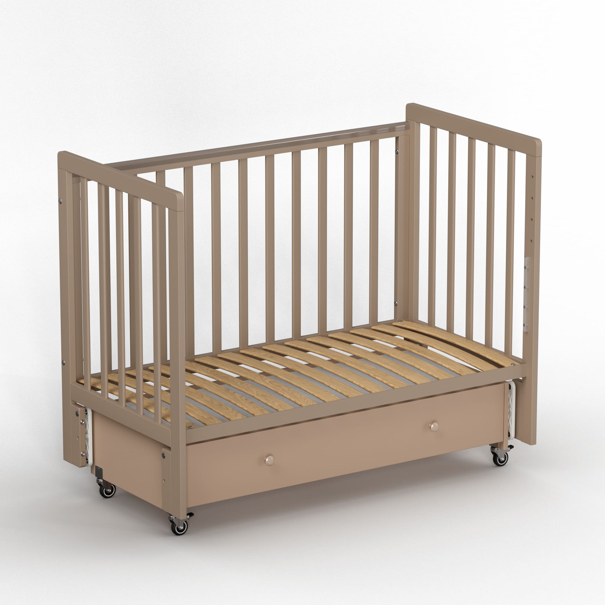 Кроватка Antemi Classic Sleep с маятником и ящиком 120*60